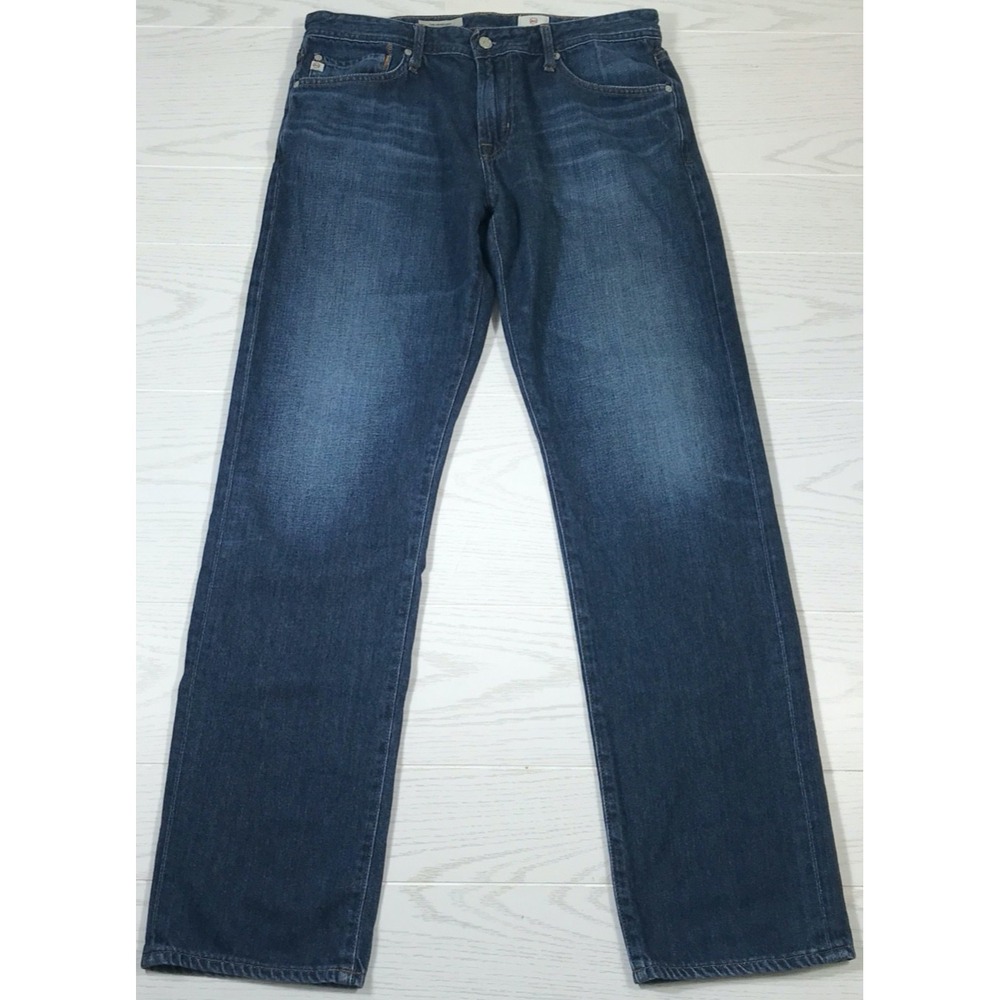 AG Adriano Goldschmied The Graduate Jeans Mens 33x32 Tailored Leg Stretch Blue